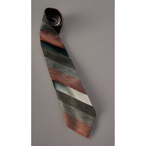 Wemlon Wembley Neckwear Tie Multicolor Brushed Diagonal Striped AOP JBHS